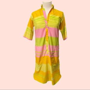 Vintage 1970’s Bright Colored House Dress Size 9/10